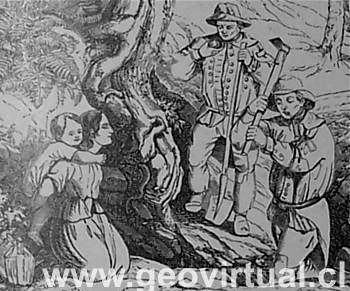 La busqueda de mineral - prospecci�n en 1900 (Retrato hist�rico de Treptow)