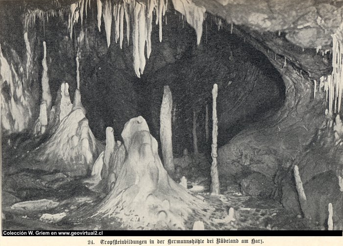 E. Treptow, 1900: Tropfsteinhöhle
