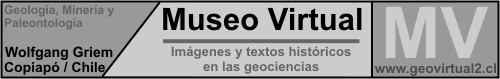 Trabajos y figuras históricas en las ciencias de la tierra, geología, paleontología, minería