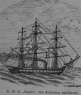 Barco científico, oceanografía en 1886: La "Gazelle"