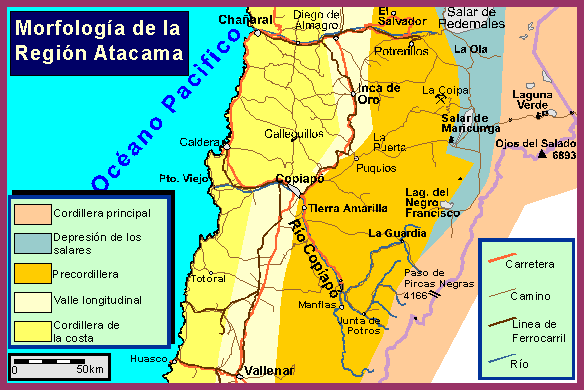 Morfolog�a de Atacama, Chile