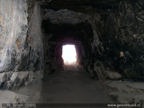 mina Descubridora interior, t�nel: Atacama, Chile