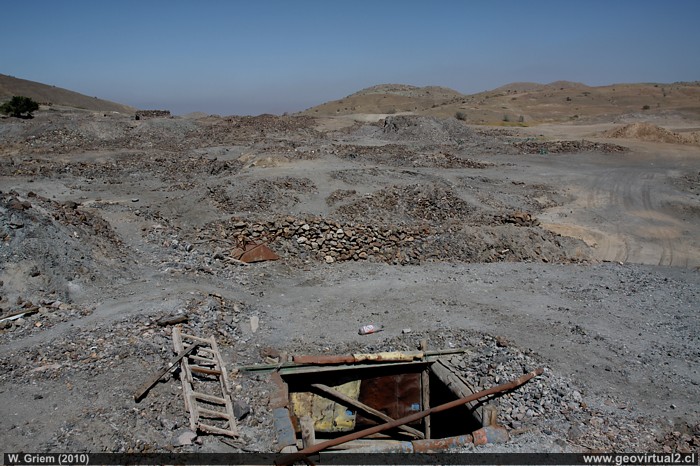 Minas de Checo de Cobre - pique del sector Condell