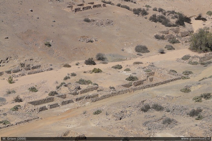 Ruinas de la mina La Coquimbana, distrito Astillas, Región de Atacama