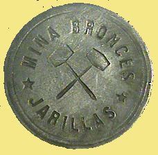Ficha de la Mina Bronces / Jarillas - 50 centavos