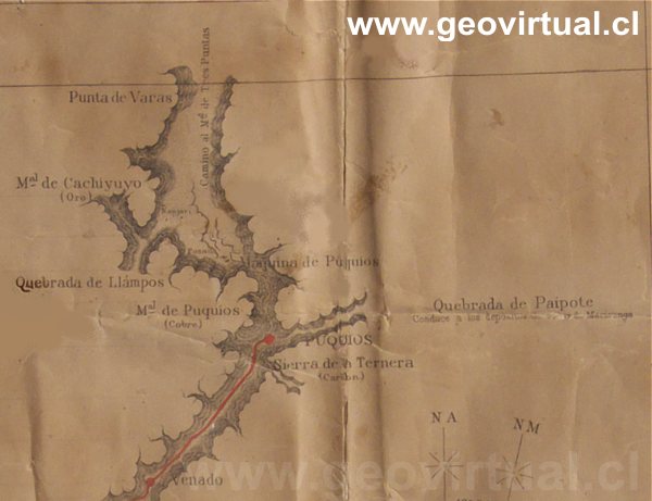 Carta de Sayago: Ferrocarril de Atacama, Chile
