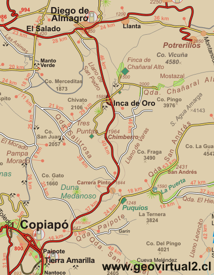 Mapa Atacama