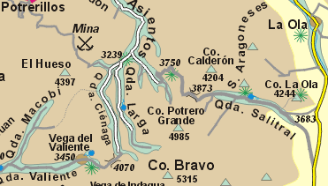 Carta Quebrada Asientos - Larga