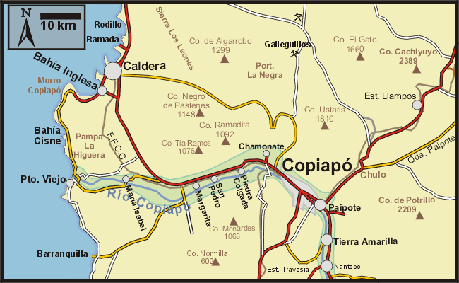 carta Copiapo Caldera
