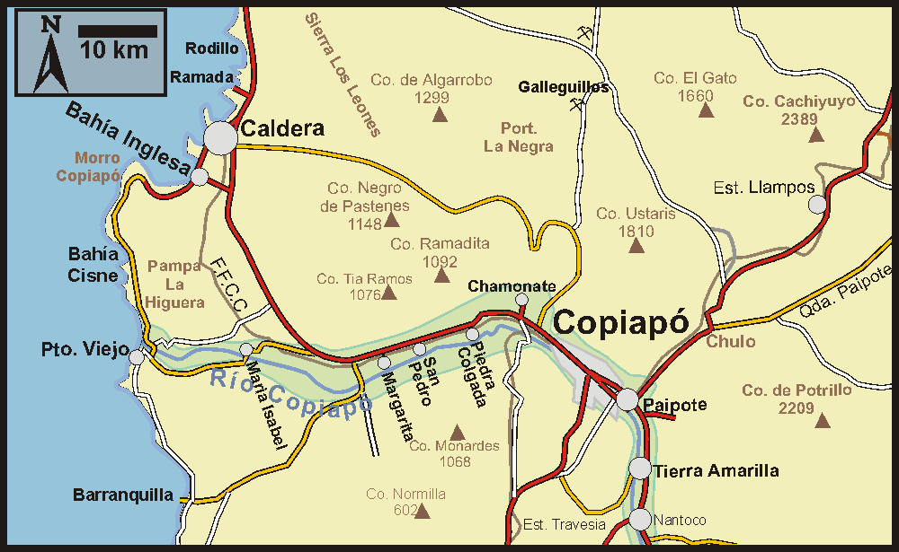 Karte Copipo - Caldera