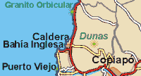 Ubicaci�n del granito orbicular en Atacama