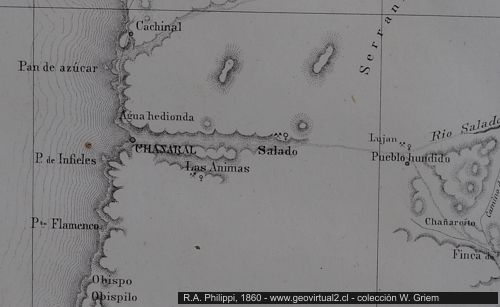 Mapa de Salado: Philippi, 1860