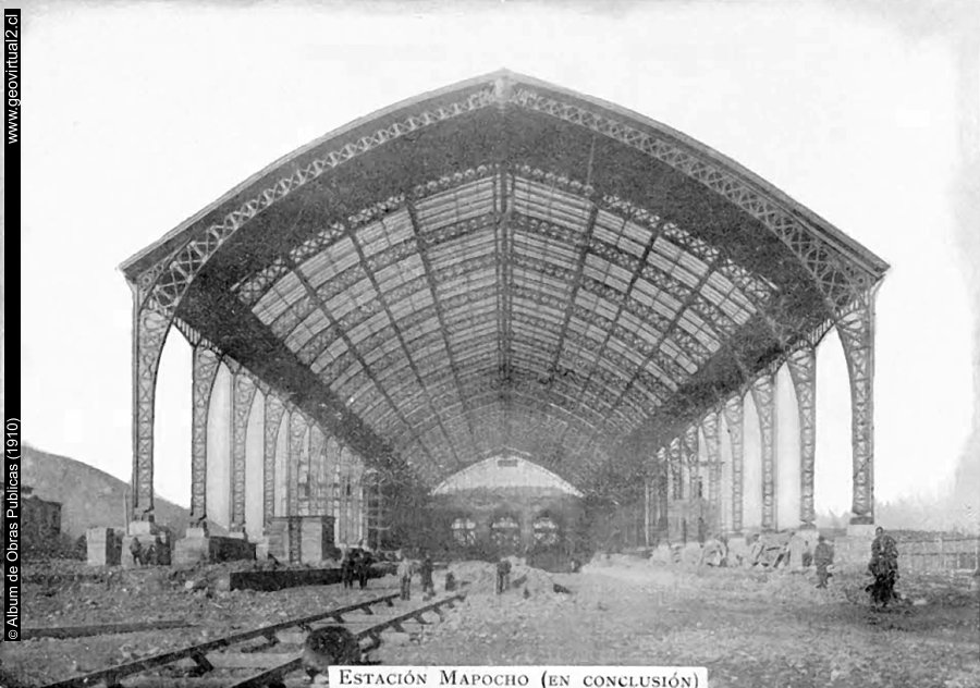 Estación Mapocho en construcción, Chile