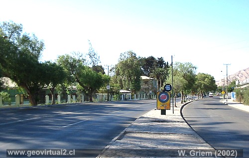 La Pan Americana frente de la Universidad de Atacama en 2002