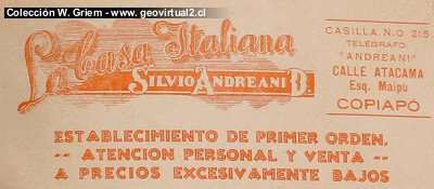 Casa Italiana, Calle Atacama