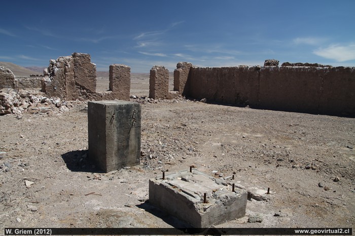 Ruinas en el desierto de Atacama, Chile