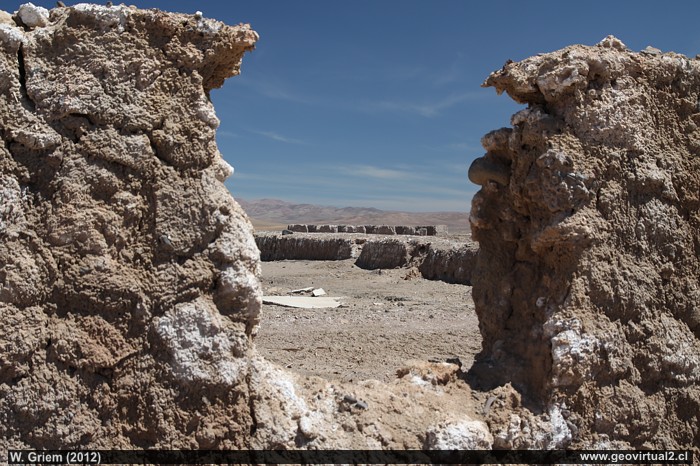 Pueblo abandonado en el desierto de Atacama