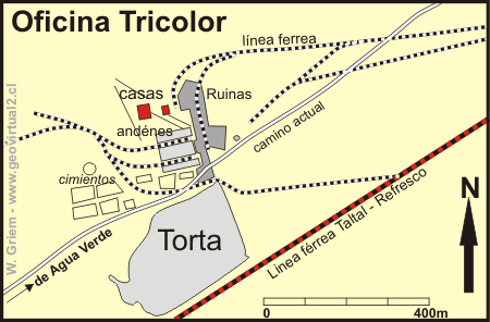 Oficina Tricolor, mapa del detalle