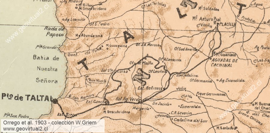 Carta del cantón Taltal en 1903