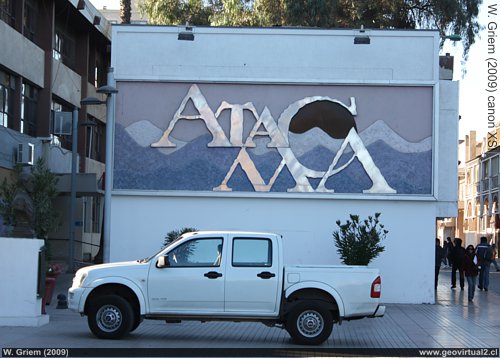The town square of Copiapo, Chile