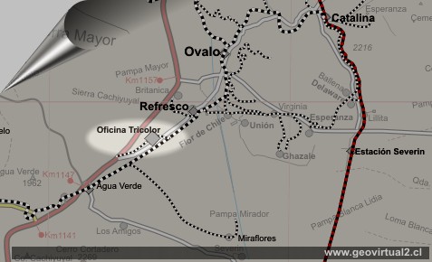 Mapa de Tricolor en el desierto de Atacama