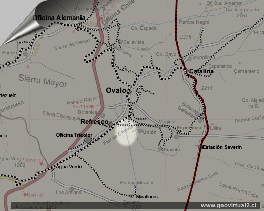 mapa ffcc de Flor de Chile