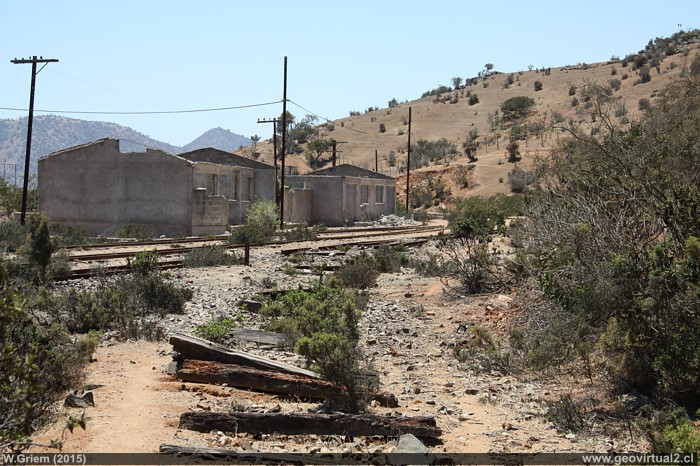 Estación del túnel Cavilolén en la Región de Coquimbo, Chile