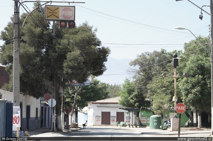 Cruce ferroviario en El Melón, Chile