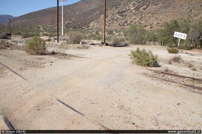 Estación Auco, Ferrocarril longitudinal del Norte de Chile