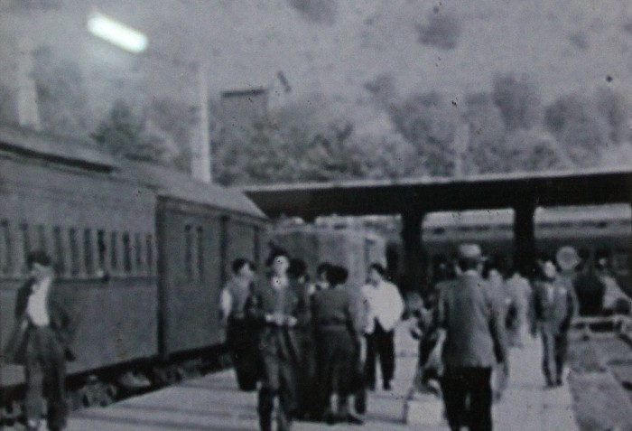 Andén del ferrocarril longitudinal Norte de Chile - La Calera  (Región de Valparaíso)