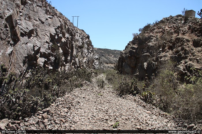 Linea ferrea de la mina Tofo, Región de Coquimbo