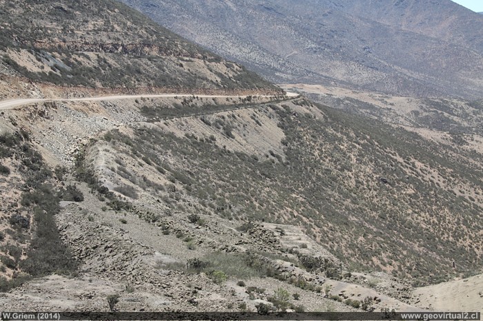 Lineas ferreas de la mina El Tofo, Chile