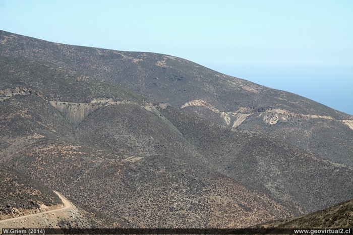 Linea ferrea entre Cruz Grande y Mina El Tofo