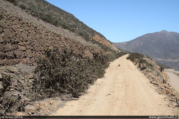 Linea ferrea de la mina El Tofo, Chile