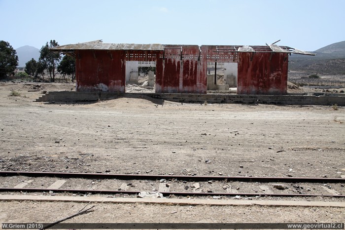 Estación Los Molles, ferrocarril Longitudinal del Norte de Chile