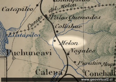 Linea férre entre Calera y Melon