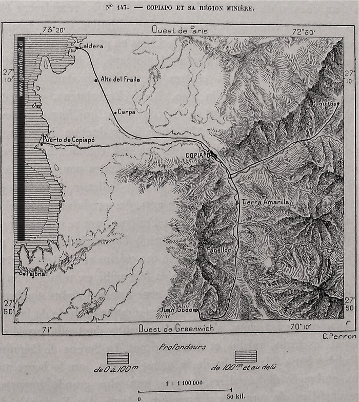 Carta de Atacama de Reclus 1895