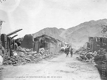 Copiapó después del terremoto de 1922