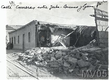 Foto del terremoto en Copiapó 1922