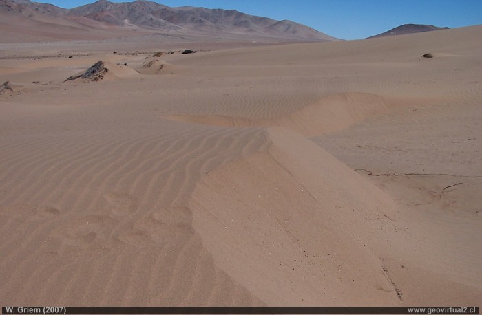 Dunas del desierto de Atacama, Chile