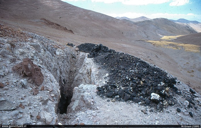 Pebble Dike en la Región de Atacama , Chile