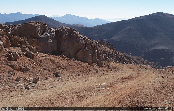 Sienogranito en las cercanías de Mayares, Región Atacama - Chile (W. Griem K5182; 2005)