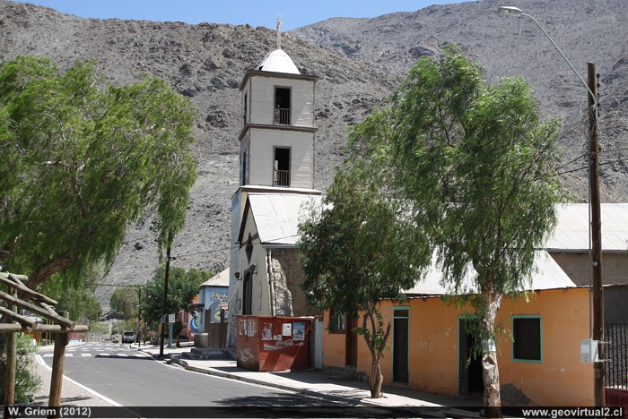 Die Kirche Alto del Carmen in der Atacama Region in Chile