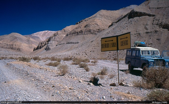 Quebrada Larga en 1989; Región de Atacama - Chile