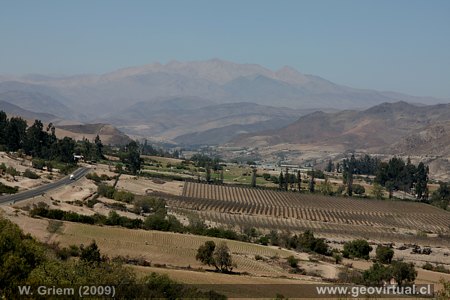 Valle del Río Huasco en las cercanías de Vallenar
