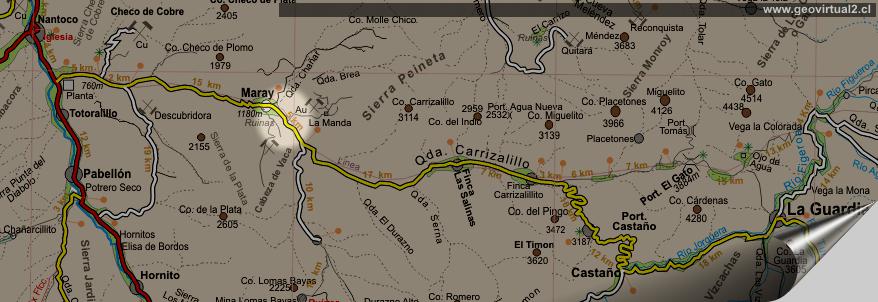 Carta de la Quebrada Carrizalillo en la Region de Atacama - Chile