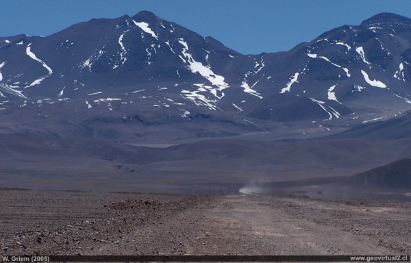 Llano Cienaga cerca Santa Rosa en la Región de Atacama, Chile