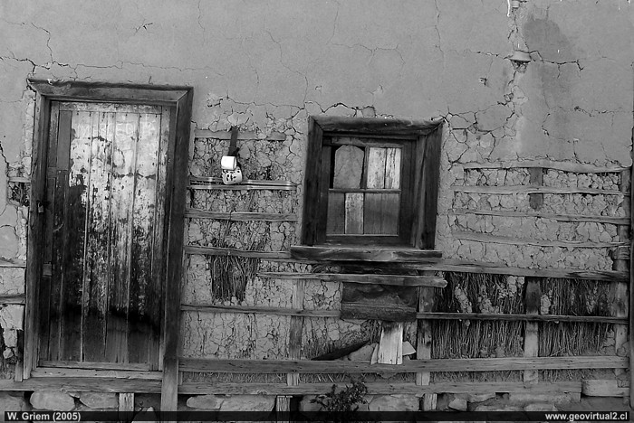 Haus im sterbenden Dorf Merceditas, Atacama Region, Chile 