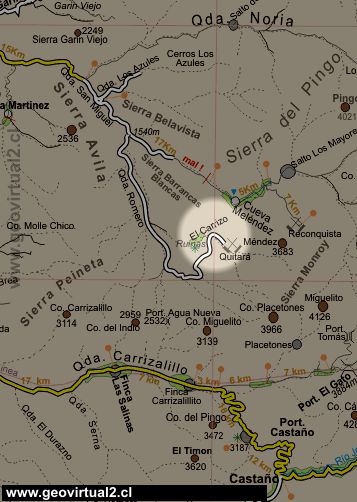 Carta El Carrizo en Atacama, Chile