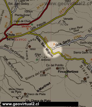 Carta San Miguel en Atacama, Chile